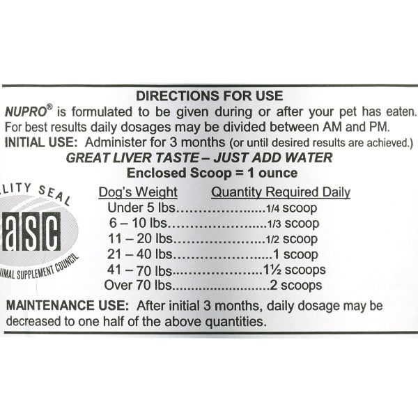 Nupro Joint Immunity Support Dog Health Supplement 5 lbs. - Image 5